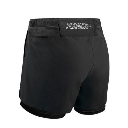 F5102 Men Quick Dry Sports Shorts Trunks Athletic With Lining