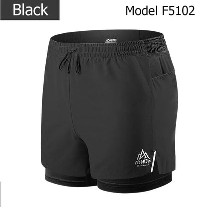 F5102 Men Quick Dry Sports Shorts Trunks Athletic With Lining