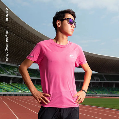 FM5178 Men's Quick-Drying Sports T-Shirt Breathable Gym Training Running