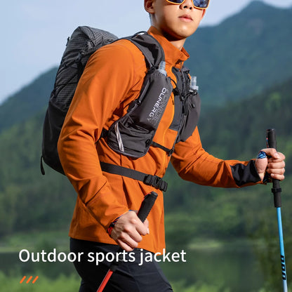 FM5206 Men Outdoor Stand Collar Jacket Windproof Warm Coat