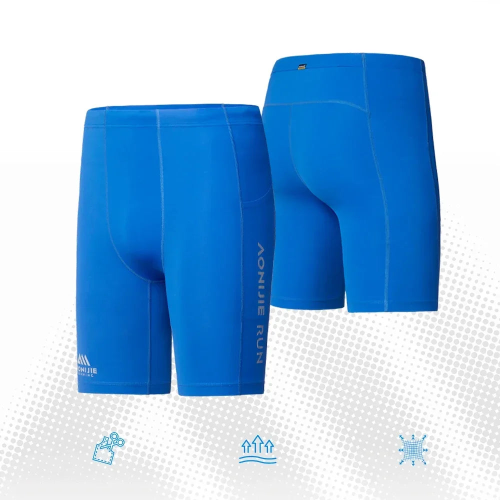 FM5210 Men Sports Tight five Shorts Quick Drying Training Pants