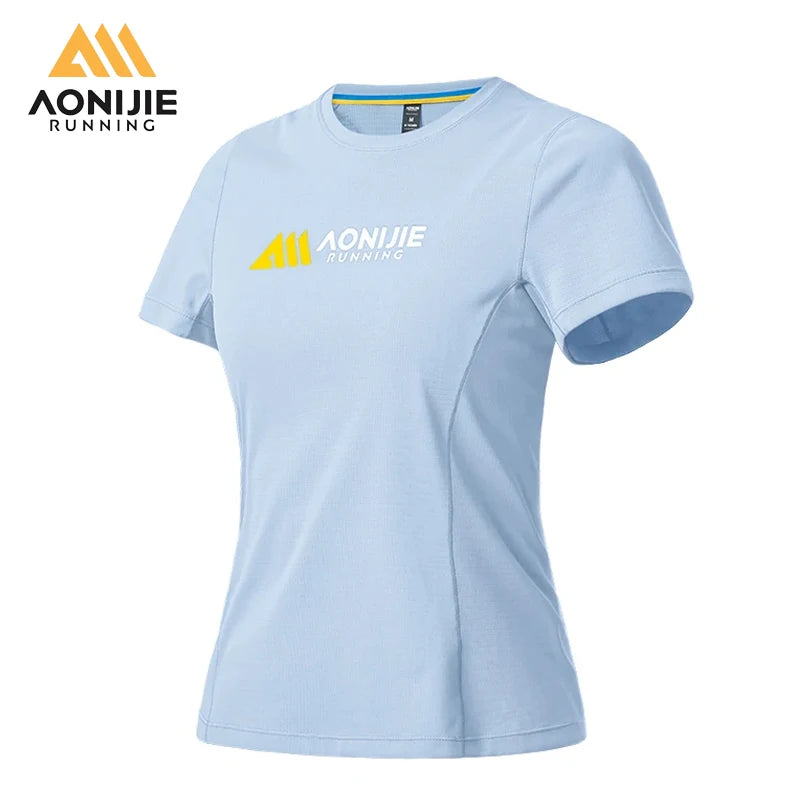 FW6198 Women's Sports T-shirt Round Neck Quick Dry Breathable Top