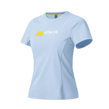 FW6198 Women's Sports T-shirt Round Neck Quick Dry Breathable Top