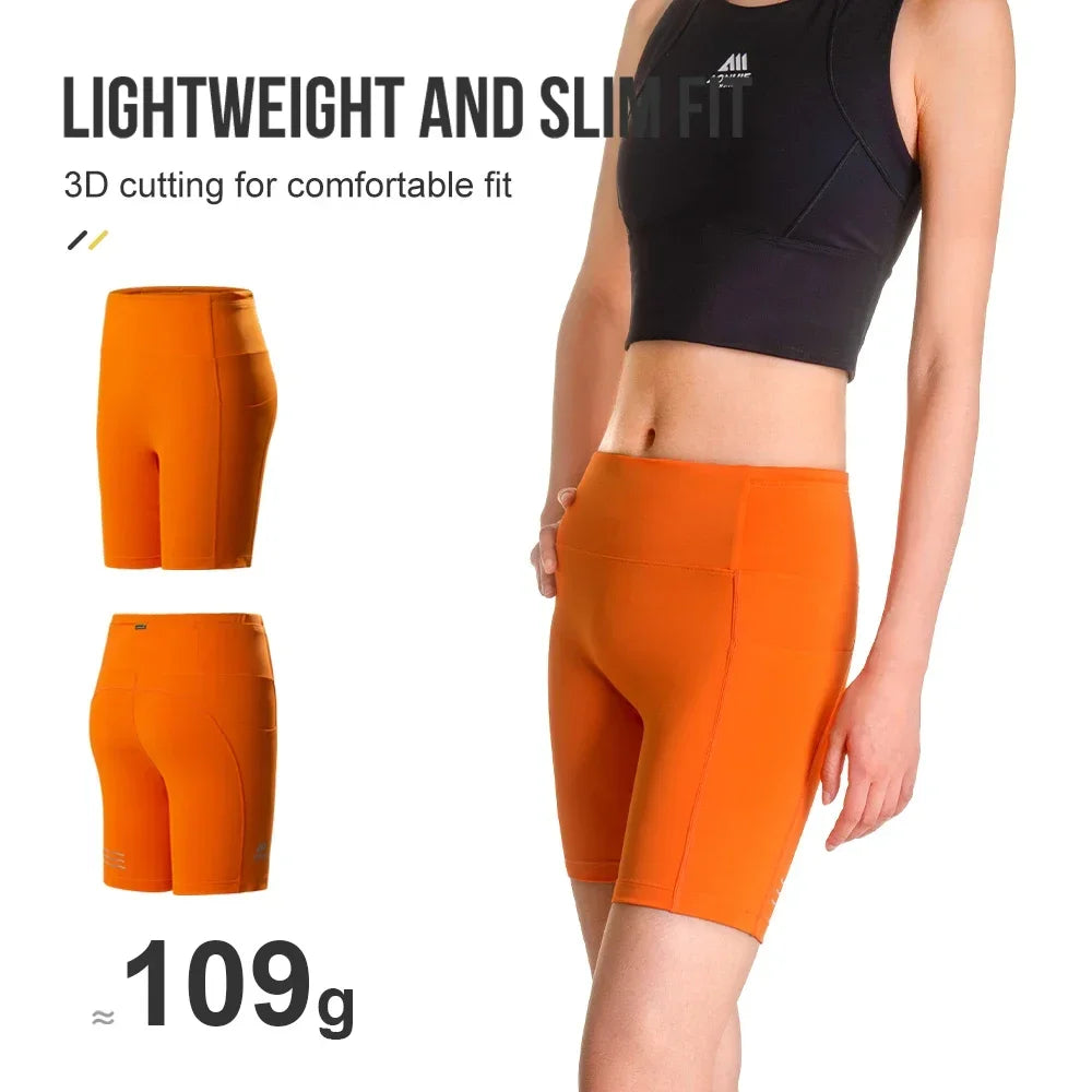 FW6210 Women Sports Tight Shorts Running Quick Drying Stretch Cycling Pants