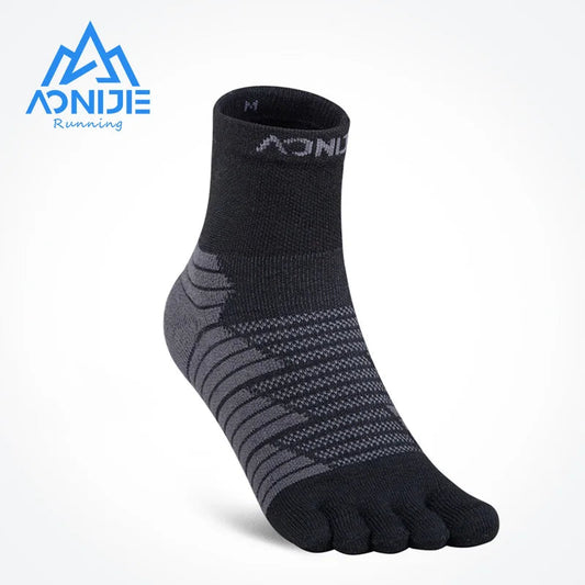AONIJIE E4819 Sports Middle Tube Five Toe Socks